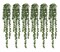 6 Pcs Artificial Succulents Hanging Plants, Fake String of Pearls Greenery Plants,Decoration for Wall, Home,Garden,Indoor and Outdoor